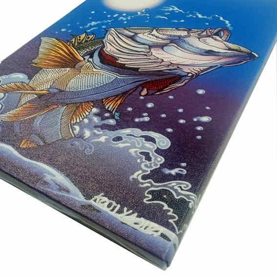 キャンバスパネル 直筆サイン入りキャンバスアート:八百板浩司/Seabass ゆうパケット Sサイズ
