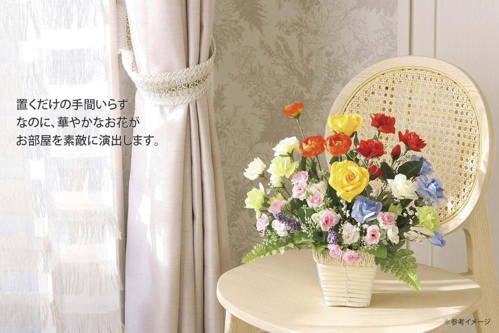 アートフラワー ツインレッド 〔テーブルタイプ〕 インテリア 部屋に飾る 花 おしゃれ ギフト 華やか 御祝 造花 プレゼント リビング 玄関 キッチン フラワー アレンジメント
