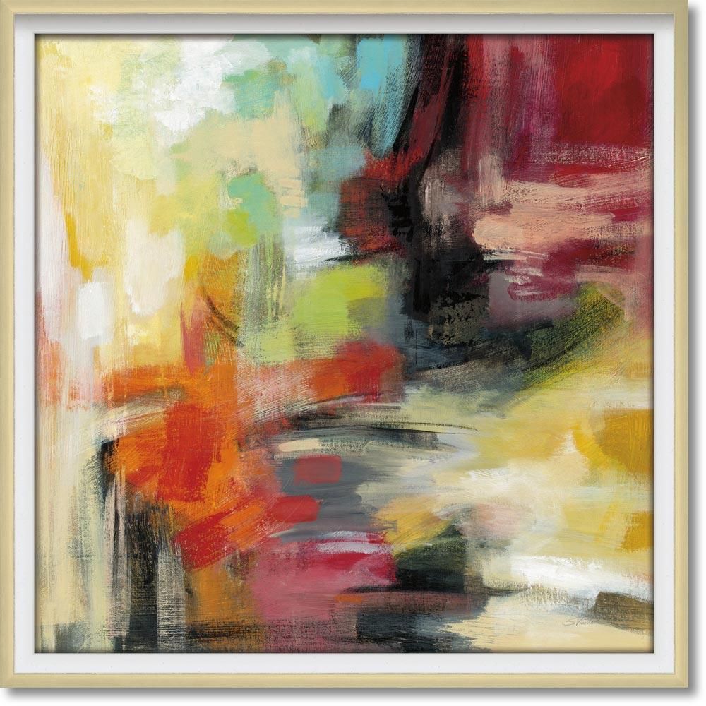 絵画 アブストラクト コレクション シルビア ヴァシレヴァ「キョウト サマー」 抽象画 おしゃれ 壁掛け アート フレーム 店舗 ホテル 額付き インテリア リビング レストラン 展示場