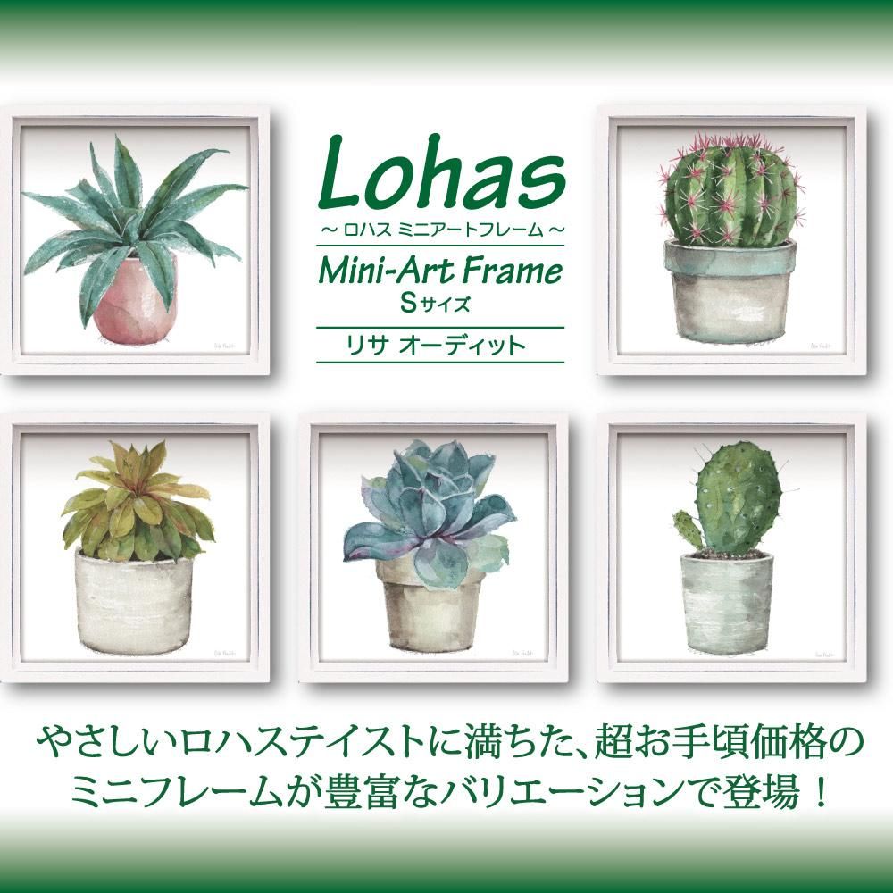 絵画　額縁入り インテリア　絵　飾り　アート 絵画 ロハス ミニアートフレーム リサ オーディット「ミックス