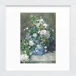ルノワール 、【大きな夏の花かご】、希少画集画、新品高級額・額装付 ルノワール 、【大きな夏の花かご】、希少画集画、新品高級額