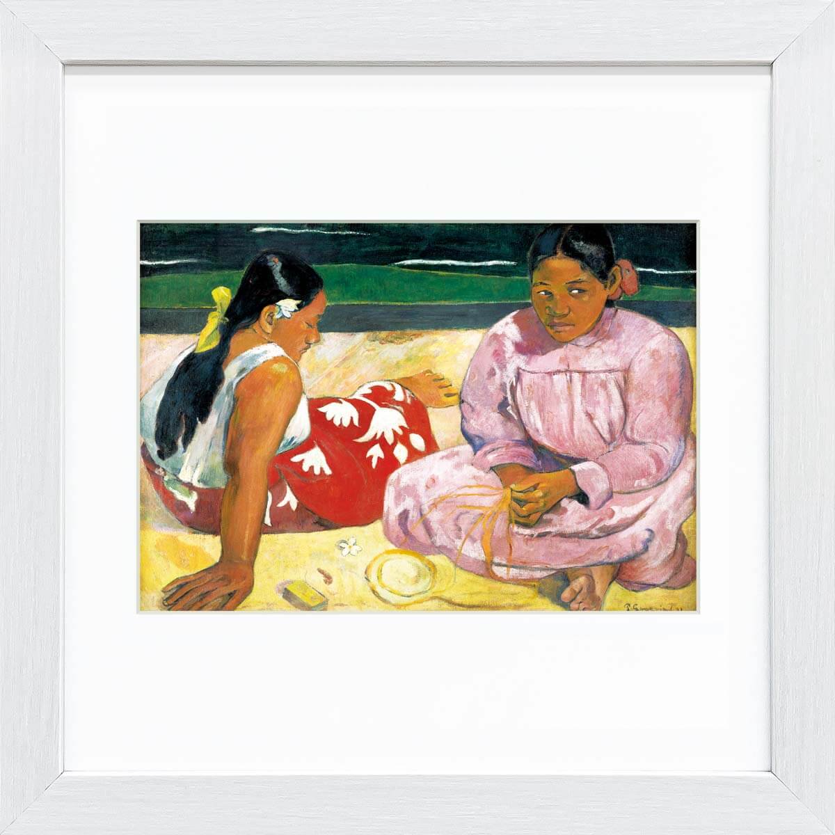 絵画 額装絵画 ポール・ゴーギャン 「市場」 世界の名画シリーズ - 美術品