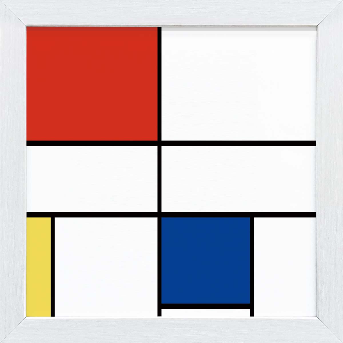 おうち美術館 赤、黄、青のコンポジションC モンドリアン - 絵画や