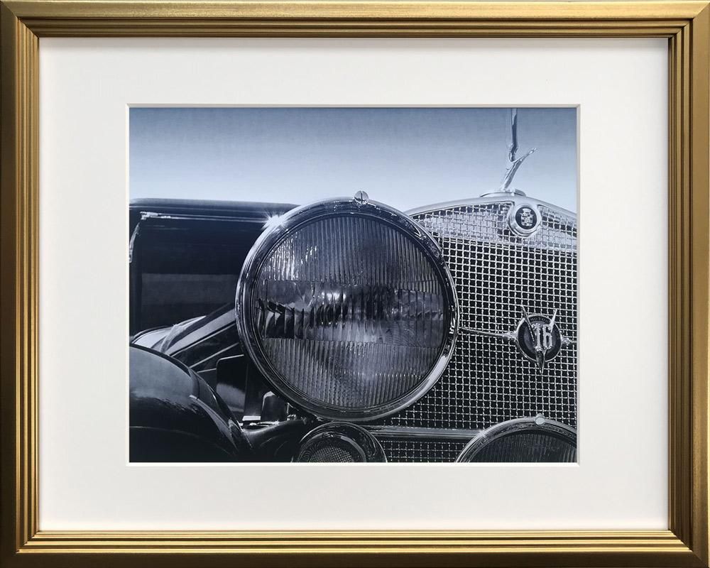 絵画 リチャード ジェームス Cadillac V16 インテリア クラシックカー アート ギフト リビング 玄関 廊下 壁飾り 額付き モノクロ クール プレゼント おしゃれ 部屋に飾る