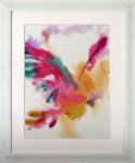 絵画 クリスティーン・ヘグレ Paradise Parrot-Glide インテリア カラフル 鳥 リビング 玄関 廊下 壁飾り 額付き アート ギフト プレゼント おしゃれ 壁掛け 部屋に飾る