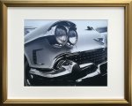 絵画 リチャード ジェームス '58 Cad Eldo インテリア クラシックカー アート ギフト リビング 玄関 廊下 壁飾り 額付き モノクロ クール プレゼント おしゃれ 部屋に飾る