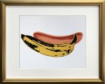 絵画 アンディ・ウォーホル Banana, 1966 インテリア おしゃれ 絵 バナナ リビング 玄関 廊下 部屋  壁に飾る 壁飾り ギフト プレゼント 額付き