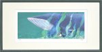 絵画 菜生(nao) 静かな海の音(400x200) 壁掛け かわいい 絵 額付き インテリア ギフト おしゃれ 額入り アート 飾る ペンギン 癒し 和む プレゼント