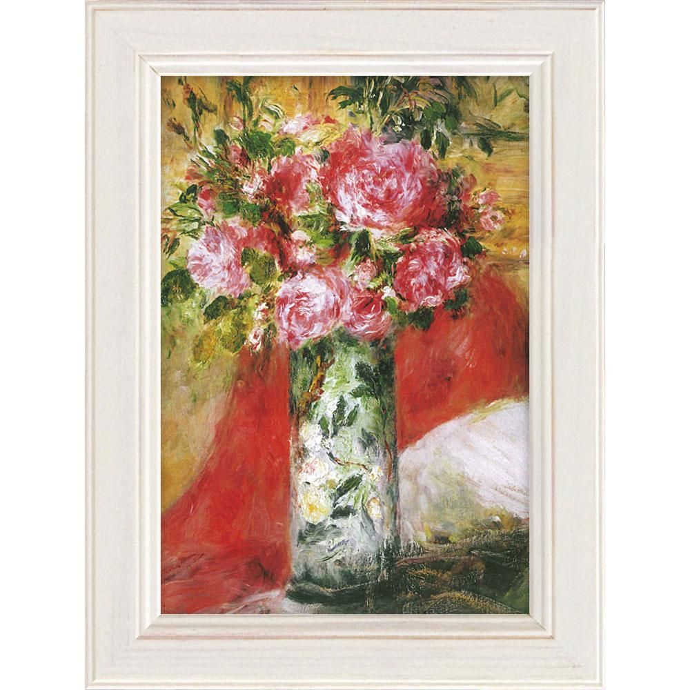 ルノワール『春の花・F10号』複製画 静物画 花 花瓶 印象派 植物