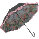 傘 フリルジャンプ傘(晴雨兼用) ジュリア プリントン「カッティングガーデン」
