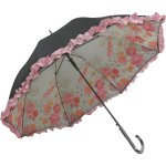 傘 フリルジャンプ傘(晴雨兼用) シルビア ヴァシレヴァ「クイーンアンズレースガーデン」