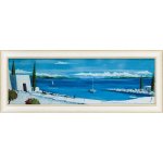 絵画 ジュリア ホーキンス「エーゲ海の夏1」