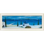 絵画 ジュリア ホーキンス「エーゲ海の夏2」
