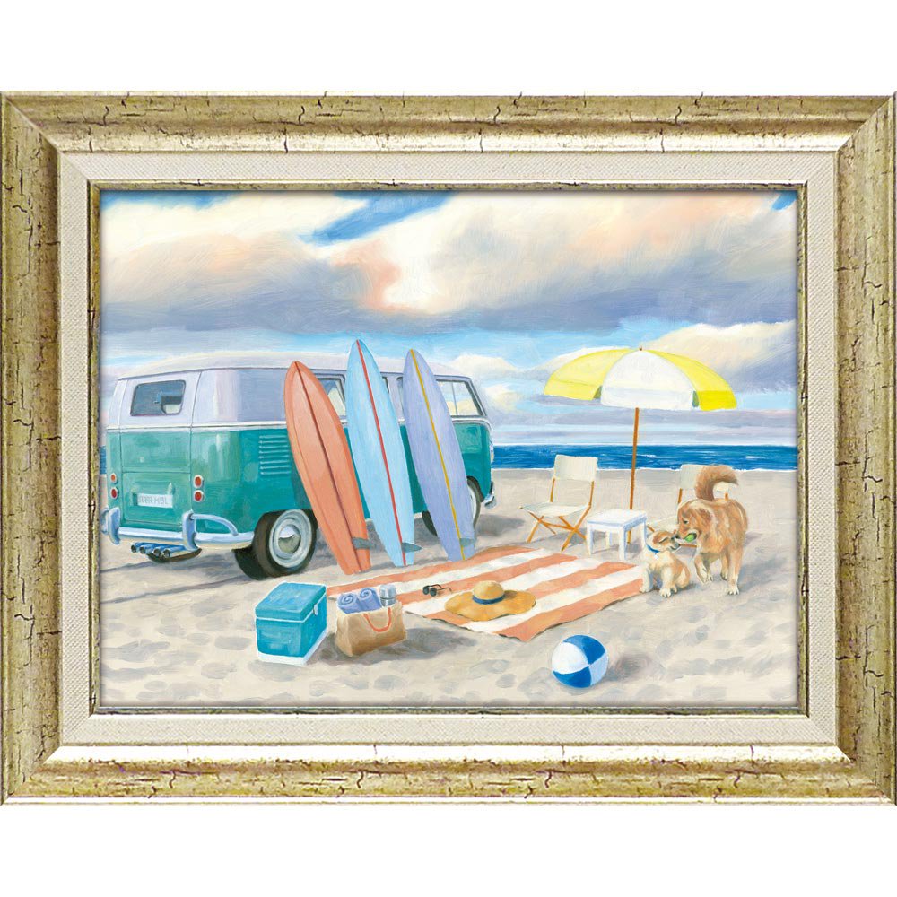 絵画 ジェームス ウィーンズ「ビーチ ライド1」 - 絵画や壁掛け販売