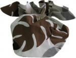 ԥåȡƥå奫СCHOU wet&roll tissue Monstera/brown gray(󥹥ƥ/֥饦 졼)