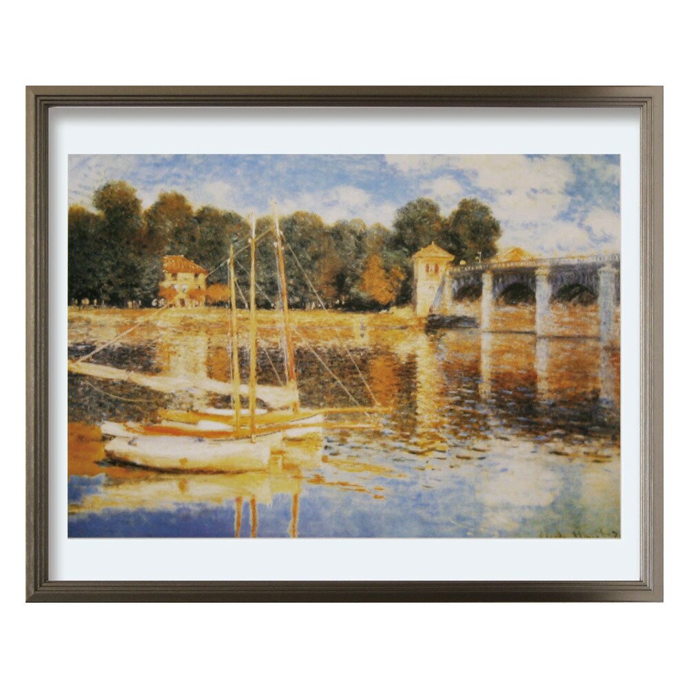絵画 クロード モネ アルジャントゥイユの橋(L) - 絵画や壁掛け販売