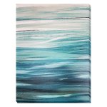  Art Panel abstract blue sea wave art