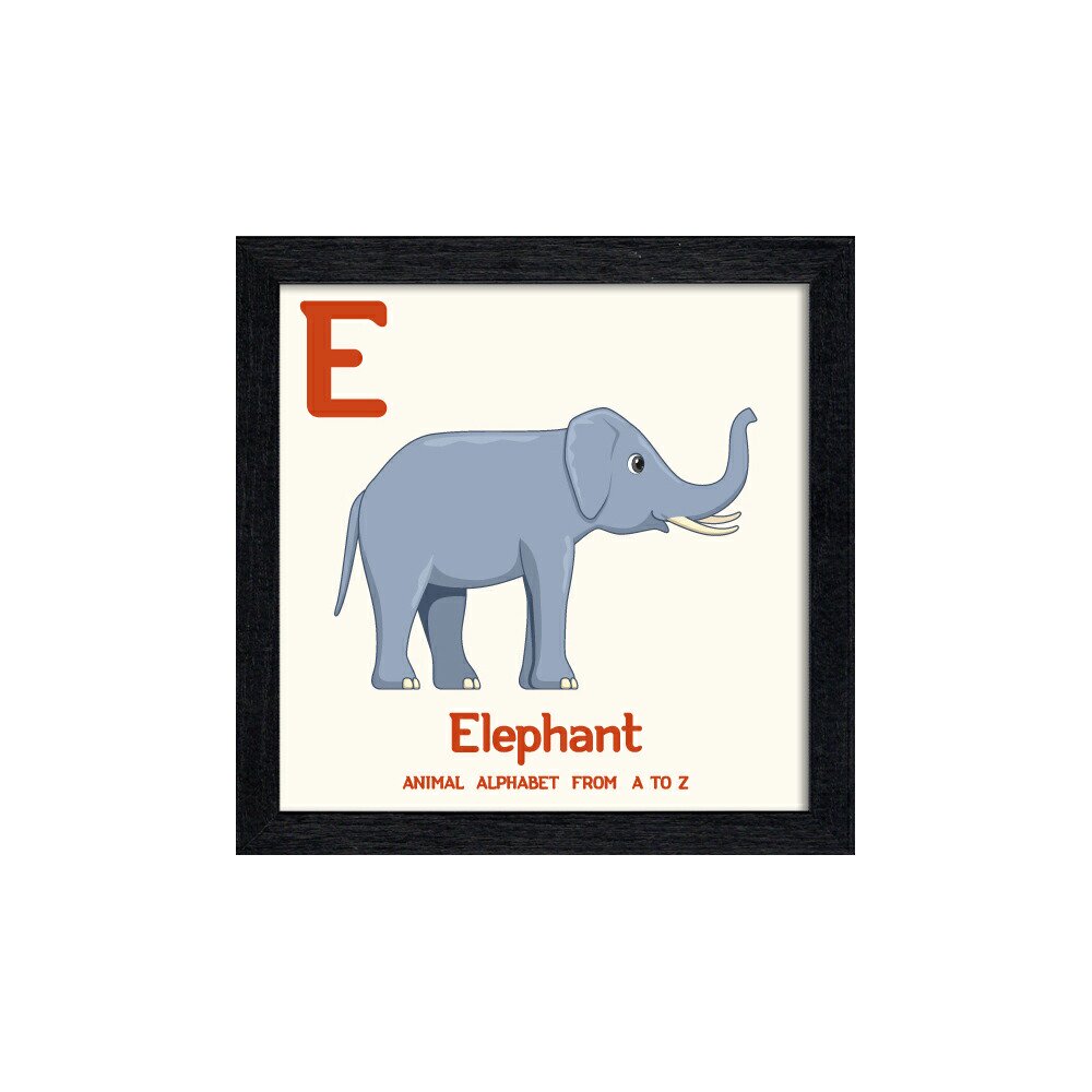 絵画 アニマルアルファベット Elephant(ゾウ) - 絵画や壁掛け販売｜日本唯一の風景専門店(R)あゆわら