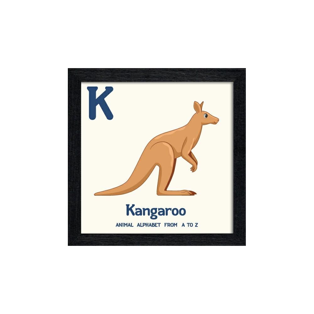 絵画 アニマルアルファベット Kangaroo(カンガルー)