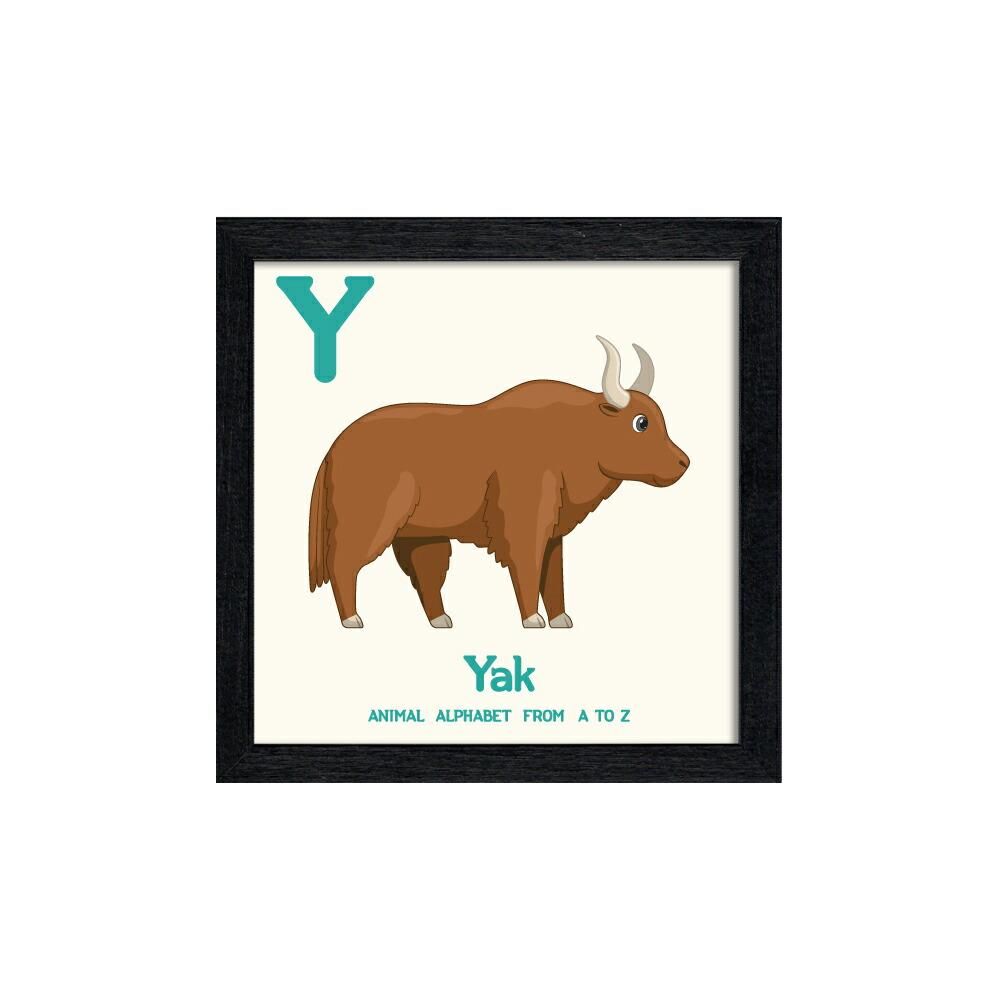 絵画 アニマルアルファベット Yak(ヤク)