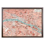  Vintage map Paris