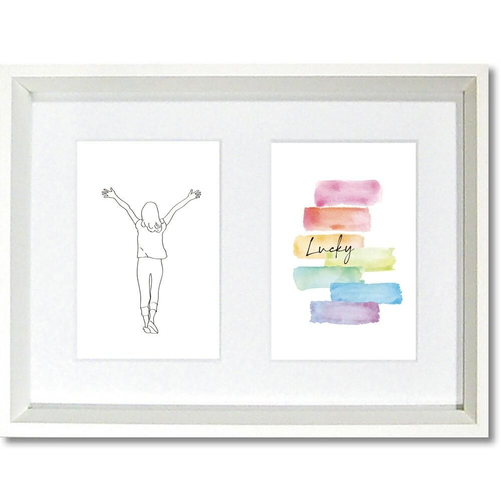 絵画 ナチュラル雑貨アートフレーム「Lucky」