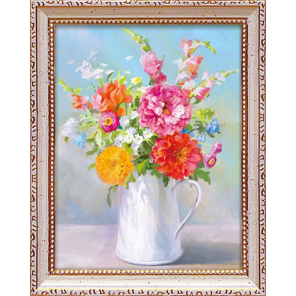 絵画 ミニゲル アートフレーム ダンフイ ナイ「カントリー ブーケ2」