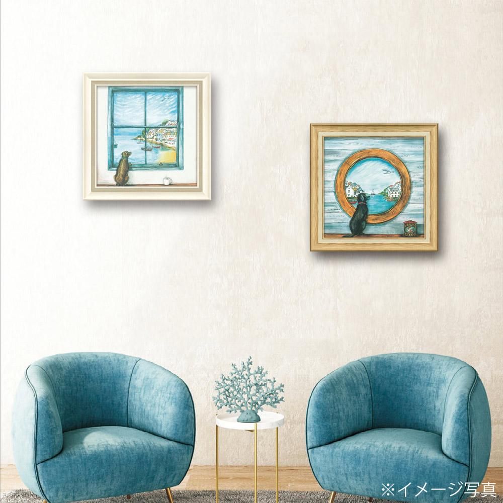 絵画 ジョー ラム「ハーリーズ ハーバー」/額入り 絵画 絵 壁掛け 絵画 ジョー ラム「ハーバー ハリー」 - 絵画や壁掛け販売｜日本