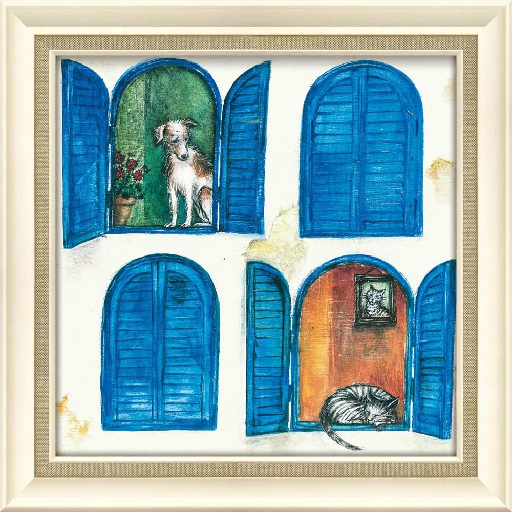 絵画 ジョー ラム「キャット ナップ」