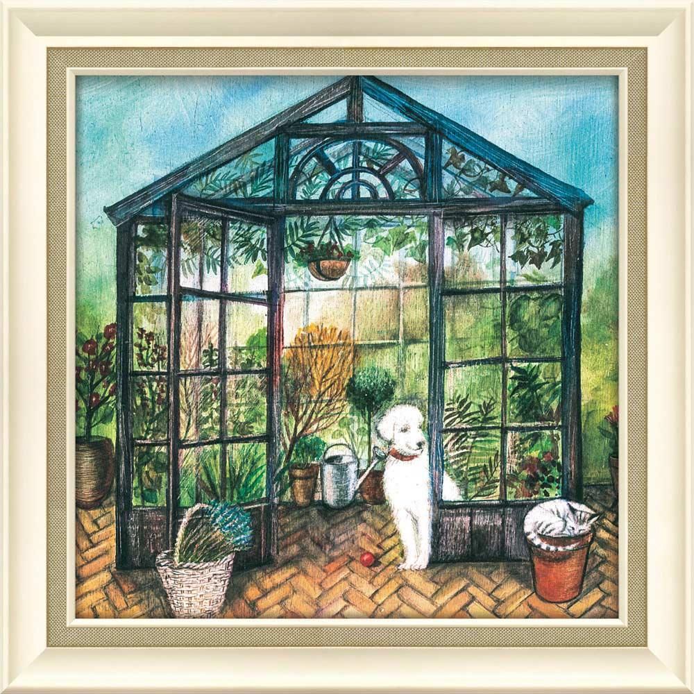 絵画 ジョー ラム「フラワー ベッド」