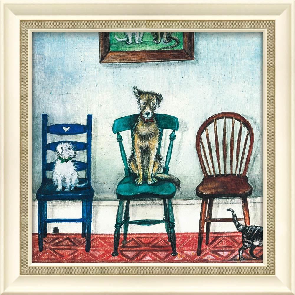 絵画 ジョー ラム「ミュージカル チェア」