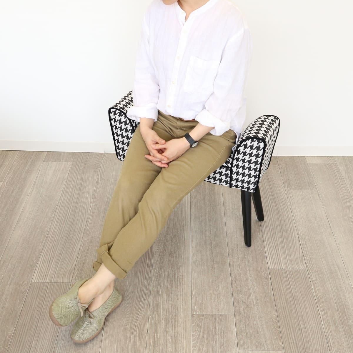 【椅子】モダンテイスト スツールベンチ S 千鳥柄