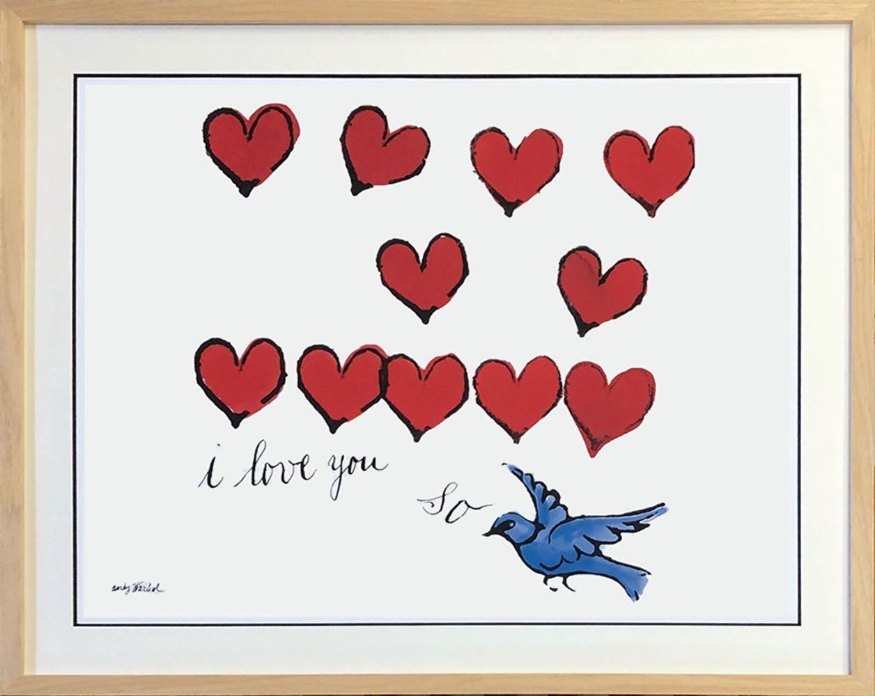 絵画 名画 アンディ・ウォーホル I LOVE YOU SO, C. 1958 (アイラブユーソー(約1958)) (M-size) インテリア 玄関 プレゼント おしゃれ 飾る L