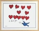 絵画 名画 アンディ・ウォーホル I LOVE YOU SO, C. 1958 (アイラブユーソー(約1958)) (M-size) インテリア 玄関 プレゼント おしゃれ 飾る L