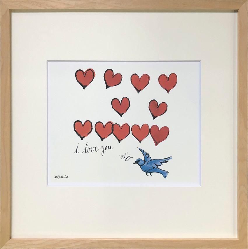 絵画 名画 アンディ・ウォーホル I LOVE YOU SO, C. 1958(S-size) (アイラブユーソー) インテリア 玄関 プレゼント おしゃれ 飾る L