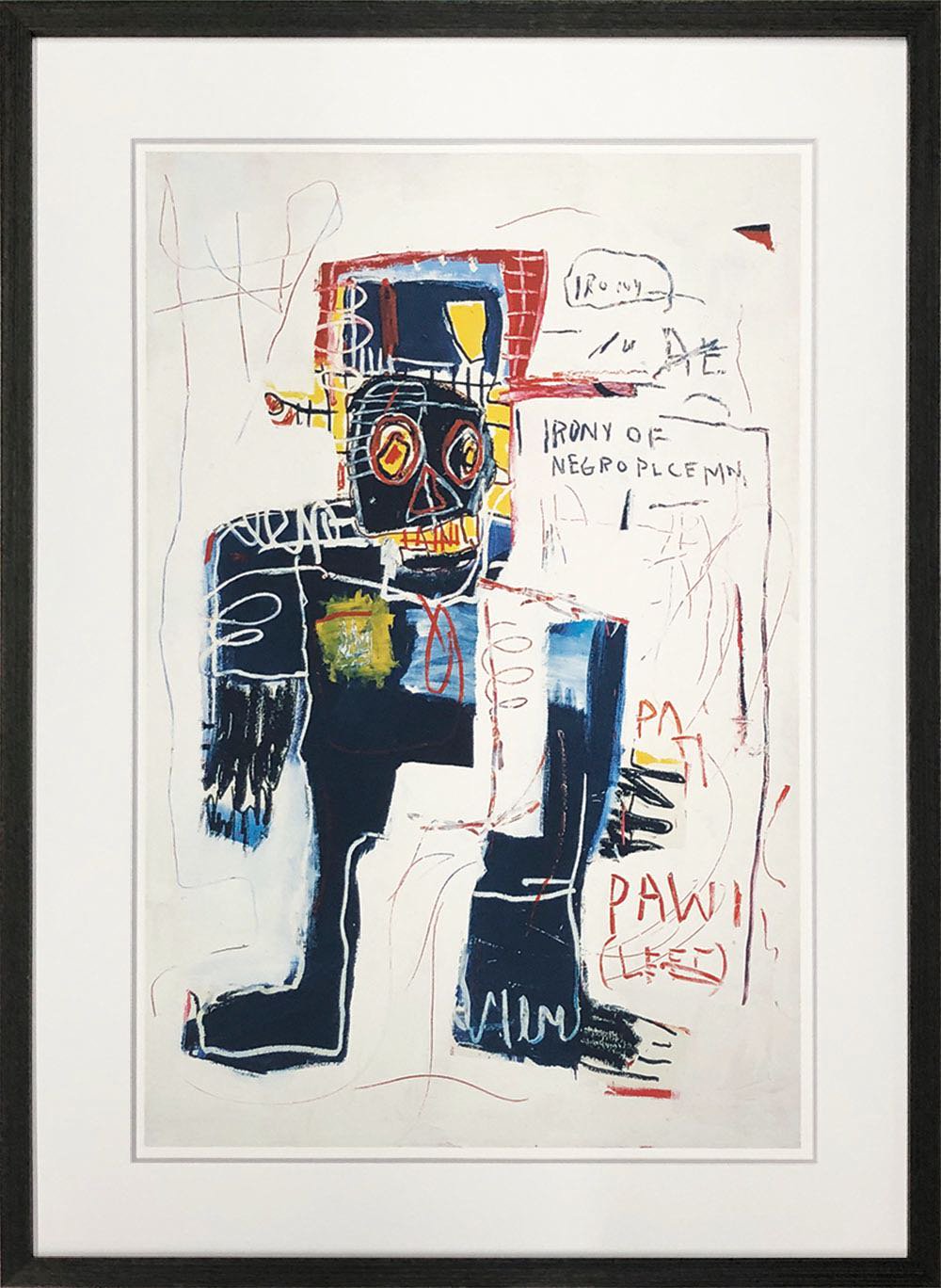 絵画 名画 Jean-Michei Basquiat ジャン-ミシェル・バスキア Irony of