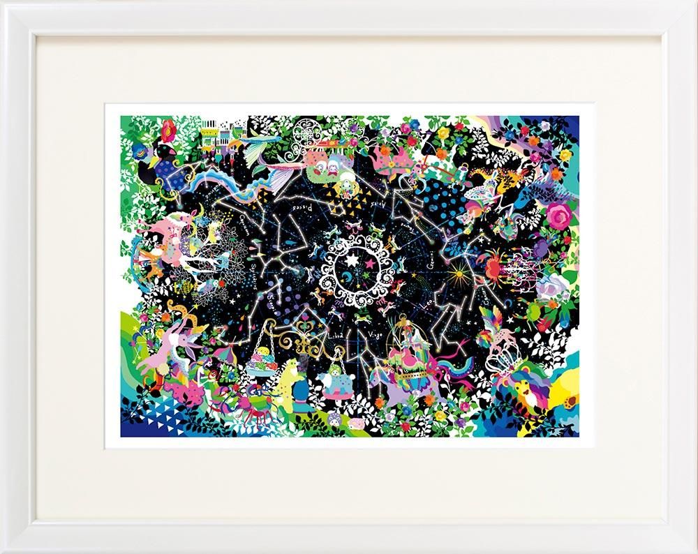 絵画 ホラグチ カヨ 12の星座を巡る木馬