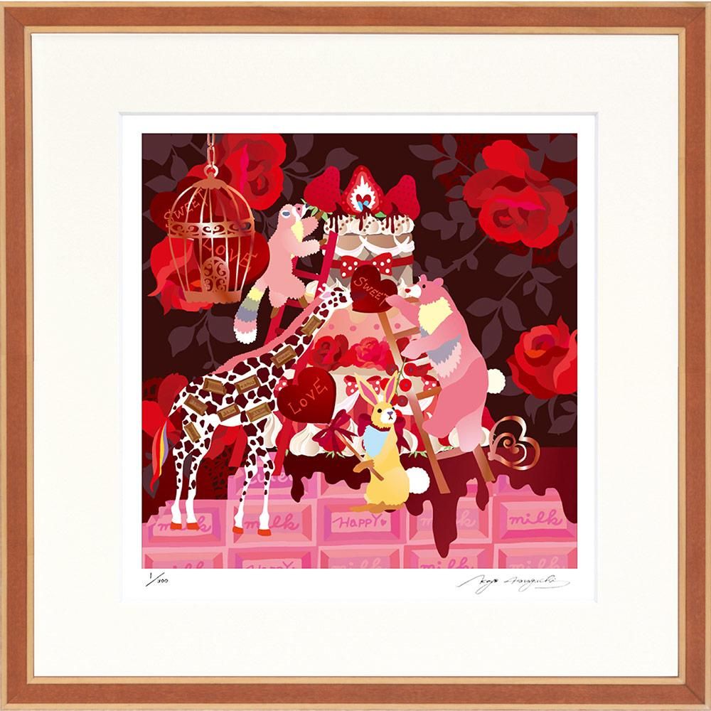 絵画 ホラグチ カヨ バレンタインの準備はぬかりなく