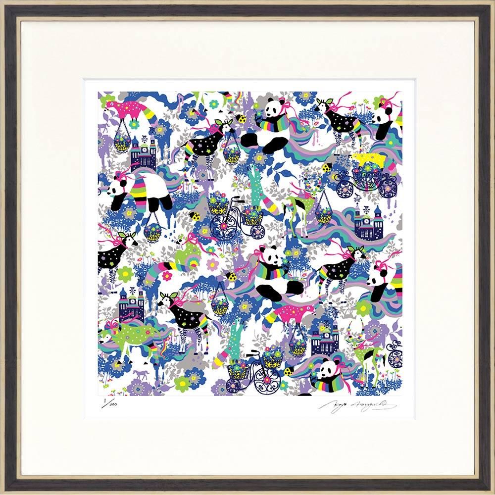 絵画 ホラグチ カヨ Matching pattern Blue