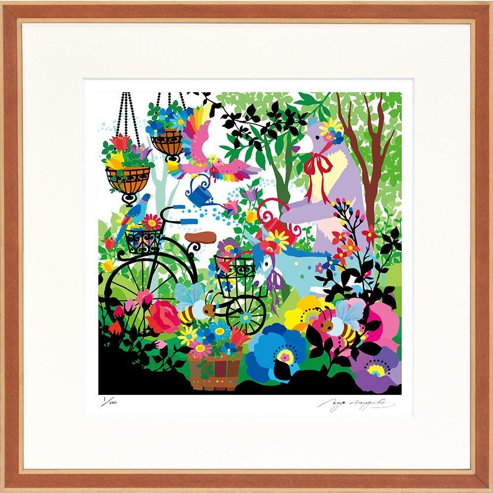 絵画 ホラグチ カヨ 綺麗に咲いてくれますように