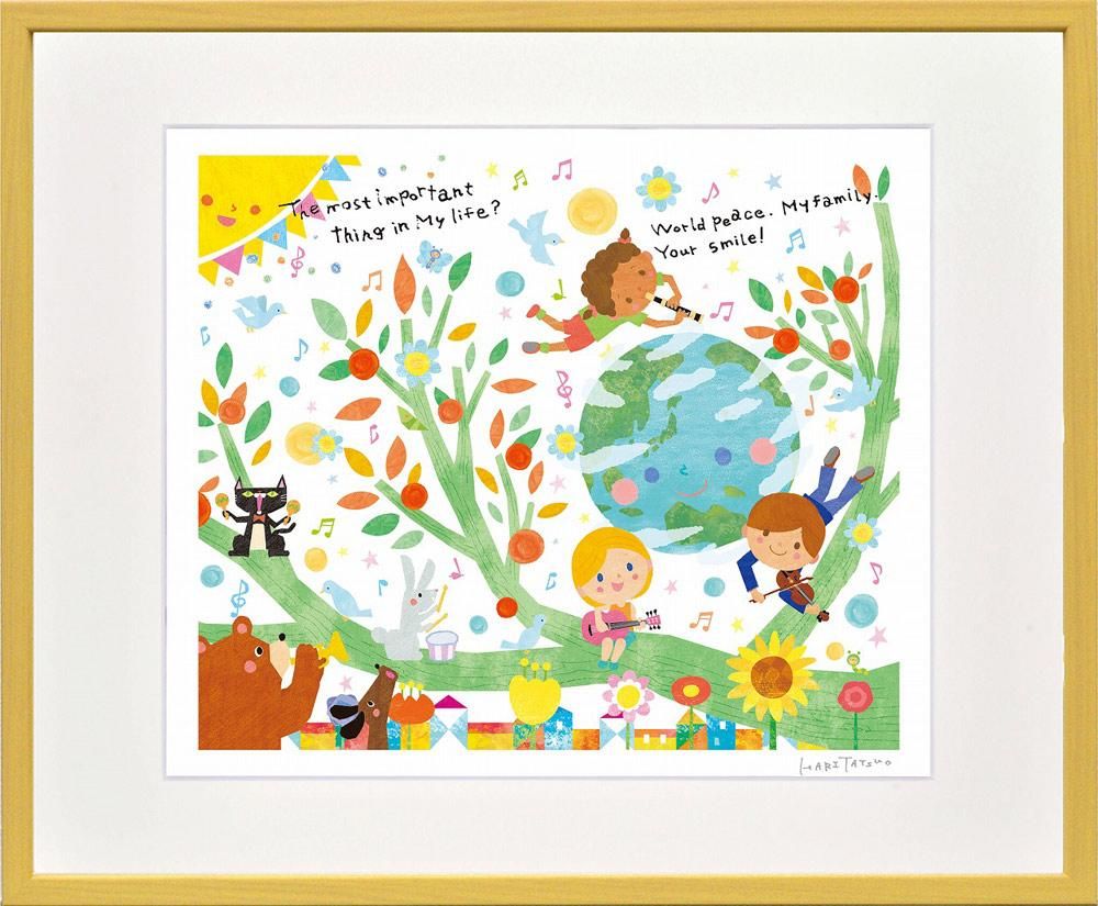 絵画 はり たつお Our Wish
