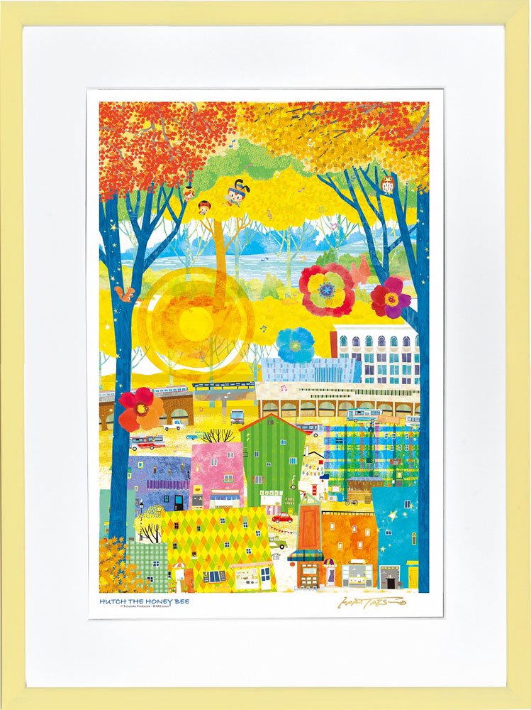 絵画 はり たつお HUTCH 秋の吉祥寺井の頭公園(大全紙) - 絵画や壁掛け販売｜日本唯一の風景専門店(R)あゆわら