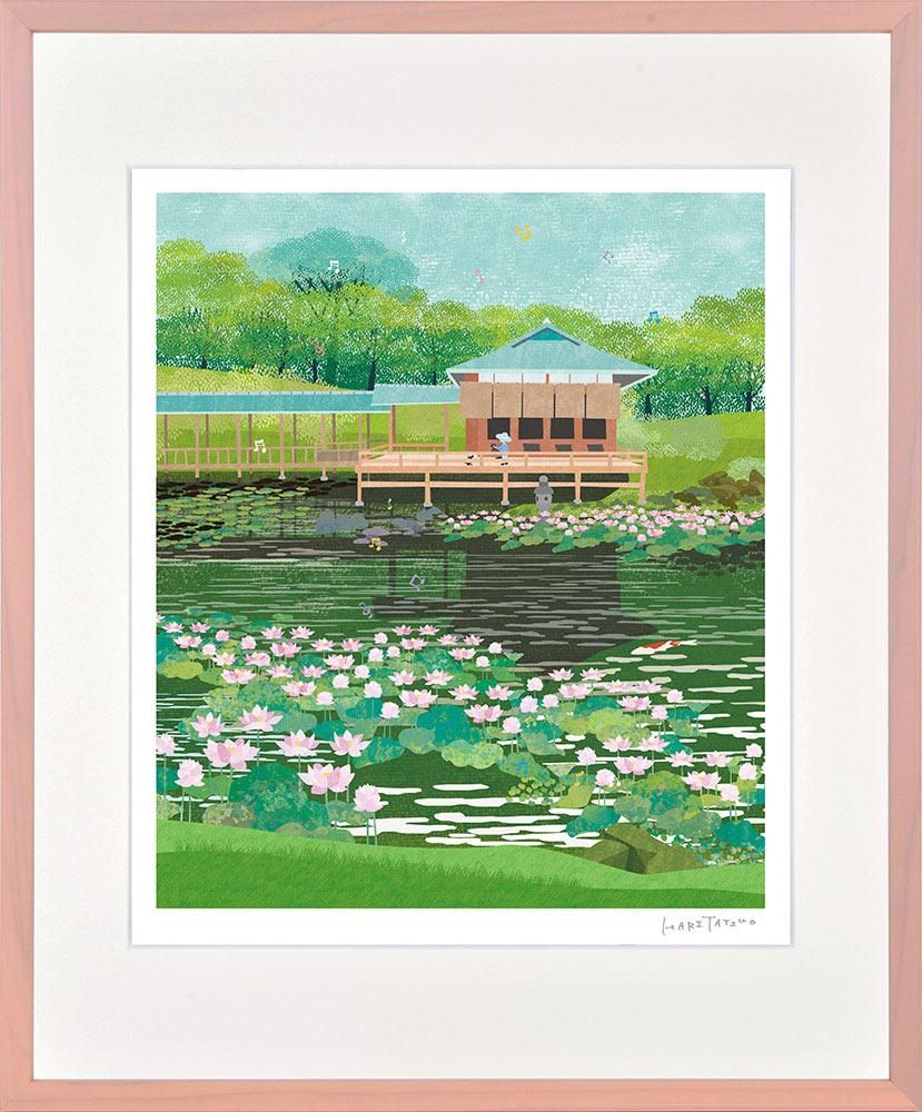 絵画 はり たつお 愛知県白鳥庭園