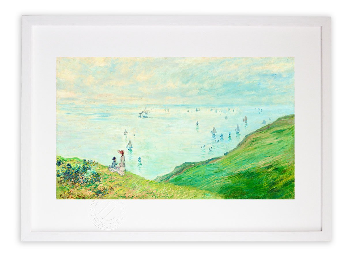 版画 絵画 名画 プールヴィルの断崖（1882年） クロード・モネ