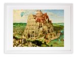版画 絵画 名画 バベルの塔(1563) ピーテル・ブリューゲル インテリア 壁掛け 額入り アート アートパネル モダン アートフレーム おしゃれ