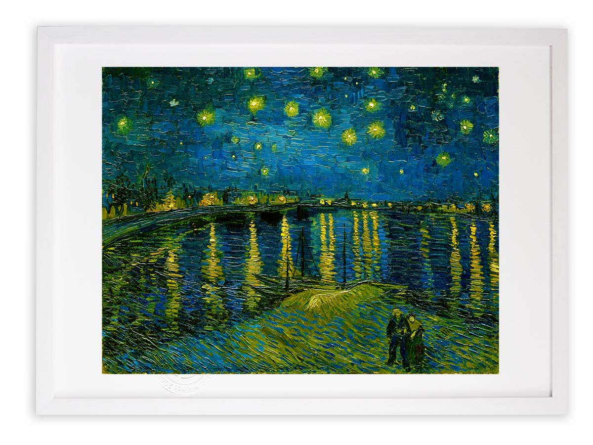 版画 絵画 名画 ローヌ河の星月夜(1888) フィンセント・ファン・ゴッホ