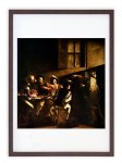 版画 絵画 名画 聖マタイの召命(1599-1600) ミケランジェロ・メリージ・ダ・カラヴァッジオ インテリア 壁掛け 額入り アート アートパネル モダン アートフレーム おしゃれ