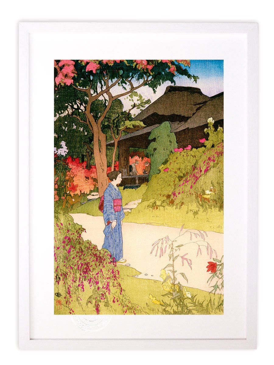 版画 絵画 名画 日本画 東京拾二題 百花園の秋 吉田博 インテリア 壁掛け 額入り アート モダン アートフレーム おしゃれ - 絵画 や壁掛け販売｜日本唯一の風景専門店(R)あゆわら