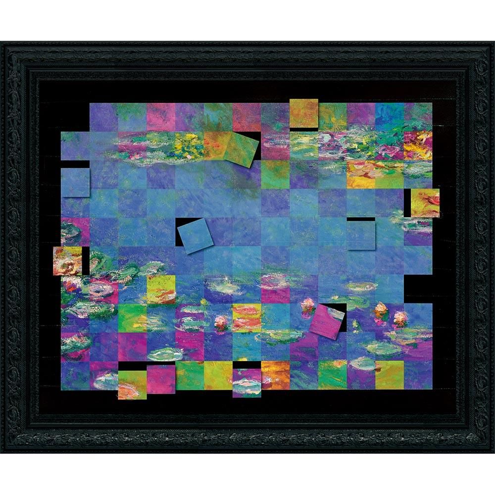 絵画 名画モザイクアート 〜アートフレーム〜 モネ「睡蓮(Lサイズ)」