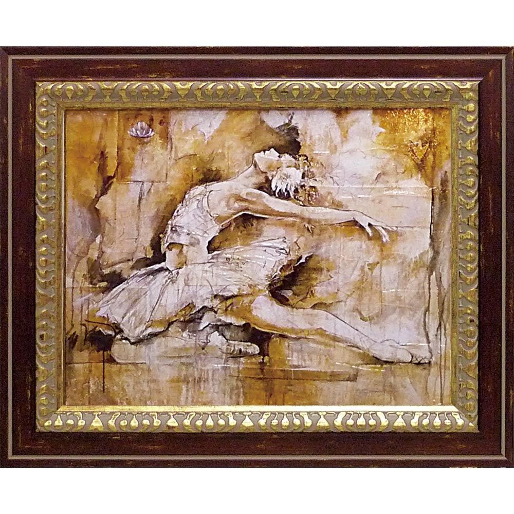 絵画 ゴッドフライド マルタ スワン レイク